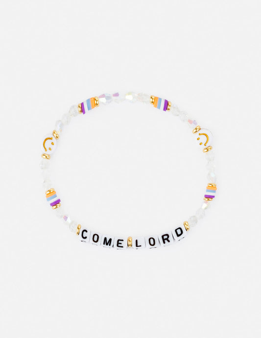 Come Lord Letter Bracelet – Christian Letter Bracelet