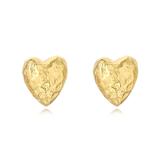 Corinne Heart Studs — Soul Flow Apparel