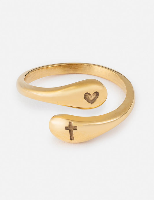 Cross Equals Love Ring – Christian Ring