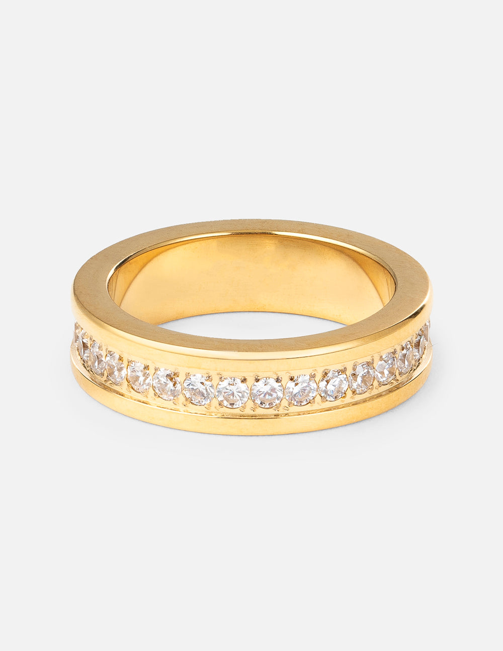 Cross Eternity Gem Ring Set – Christian Ring