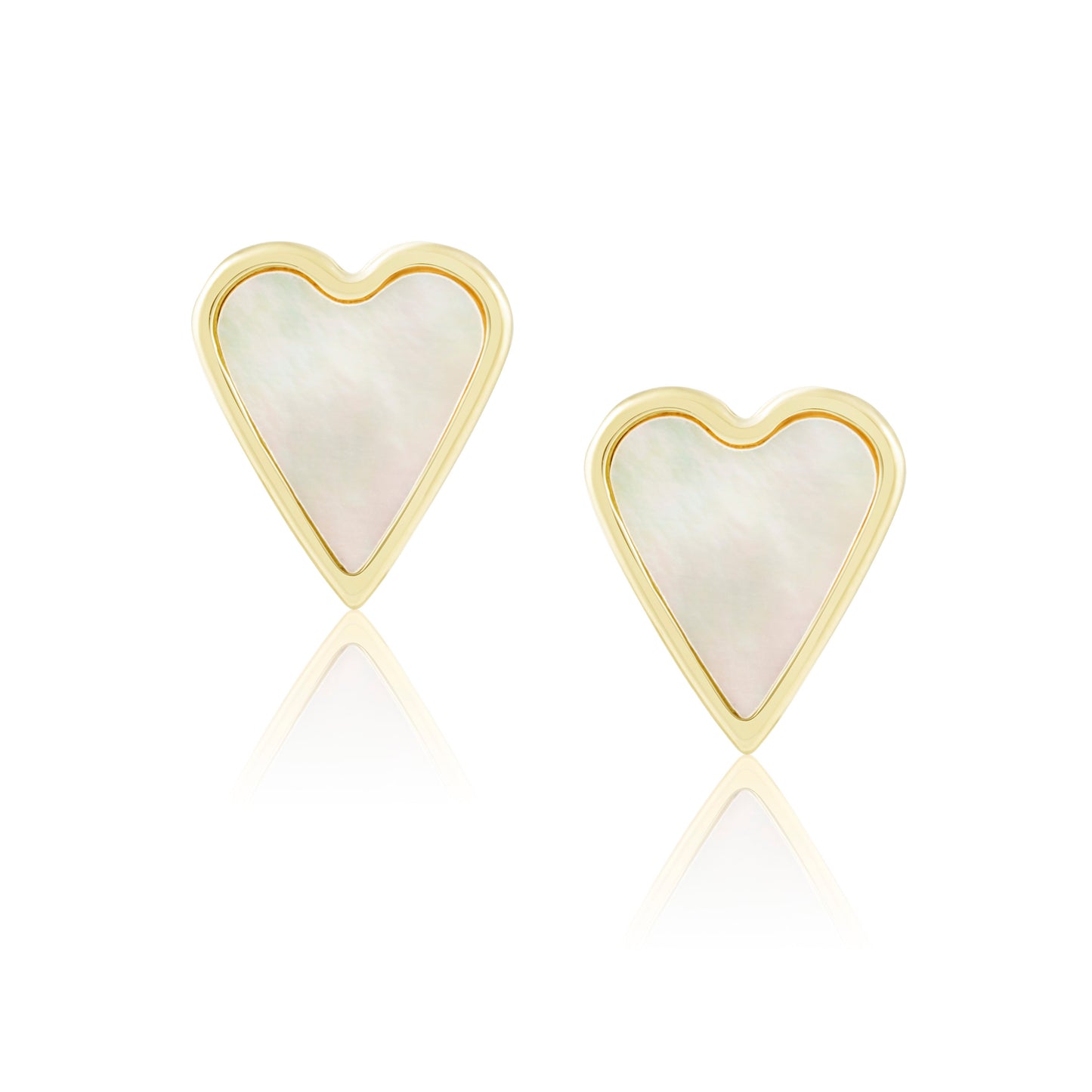 Aubrey Mop Heart Studs — Soul Flow Apparel