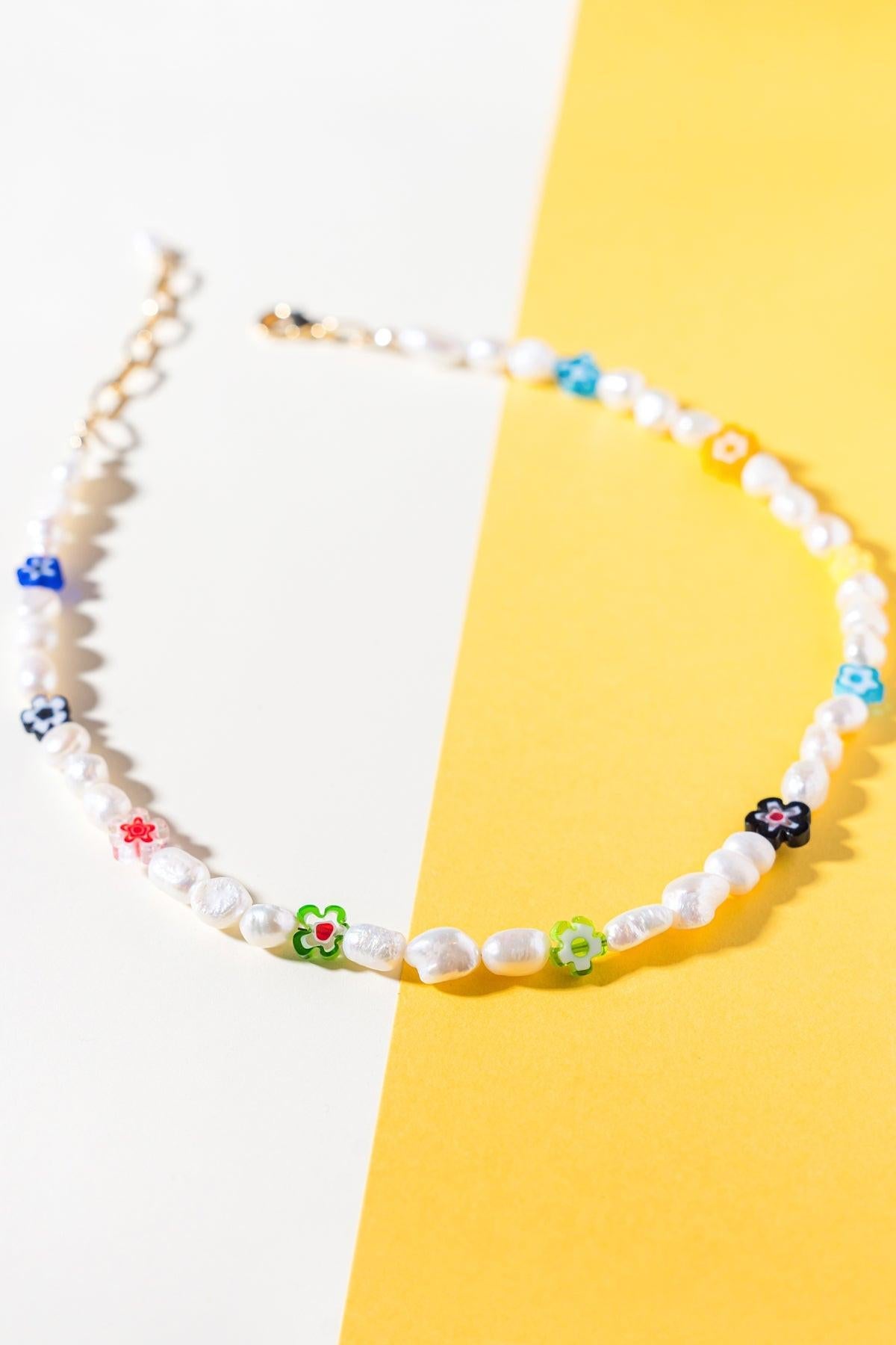 Nicole Pearl Necklace Copper Alloy Beads Made in Korea — Soul Flow Apparel