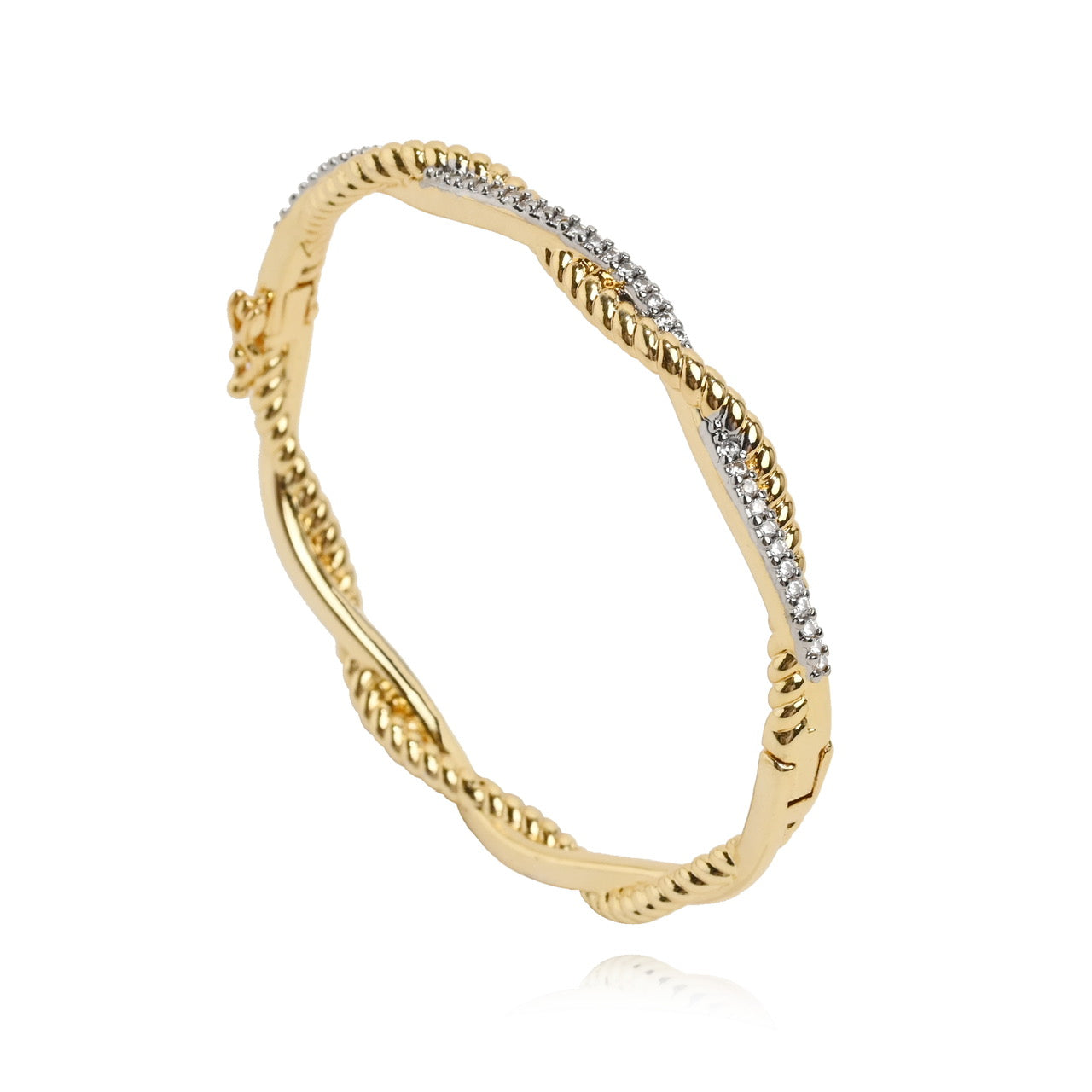 Pave Twist Bracelet, view 3827 — Soul Flow Apparel