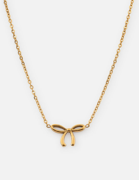 Dainty Bow Necklace – Christian Necklace