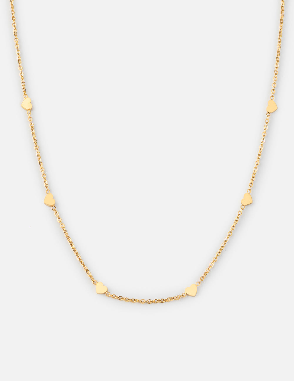 Dainty Heart Link Necklace – Christian Necklace