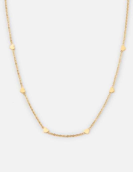 Dainty Heart Link Necklace – Christian Necklace