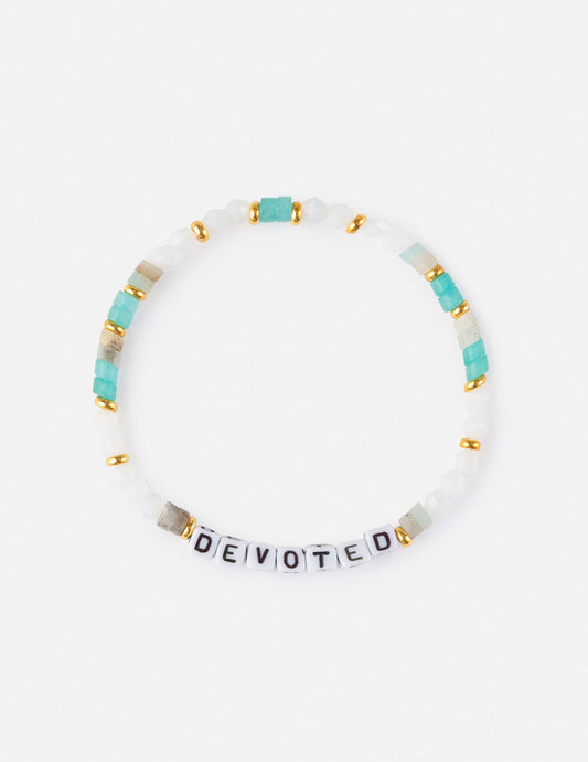 Devoted Letter Bracelet – Christian Letter Bracelet