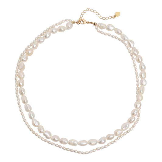 Double Pearl Necklace — Soul Flow Apparel