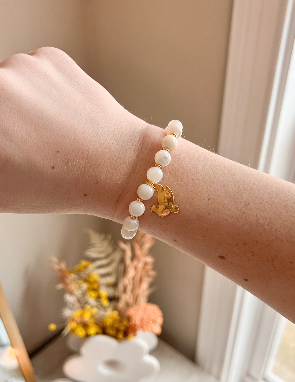 Dove Charm Bracelet – Christian Stone Bracelet