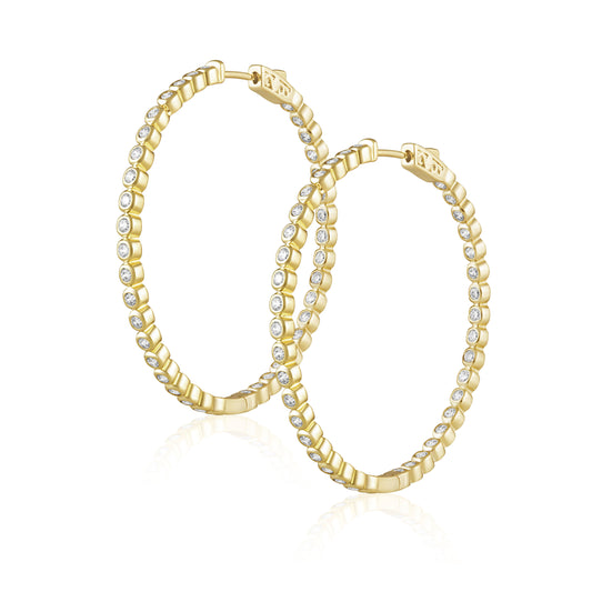 Eliza Bezel Hoop — Soul Flow Apparel