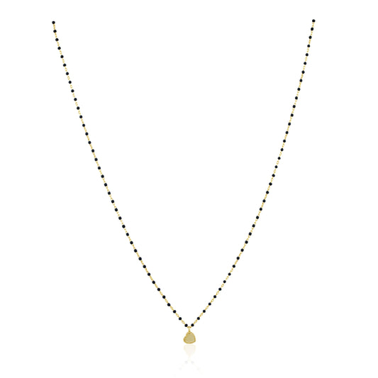 Elsa Mini Heart Necklace Black — Soul Flow Apparel