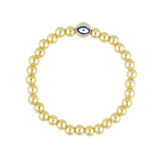 Beaded Evil Eye Bracelet — Soul Flow Apparel