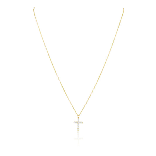 Classic Cz Cross Necklace — Soul Flow Apparel