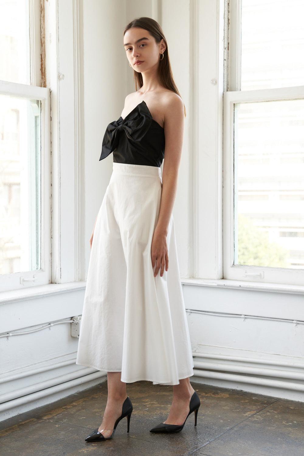 Blissful Breeze Woven Midi Dress in black, view 3 — Soul Flow Apparel