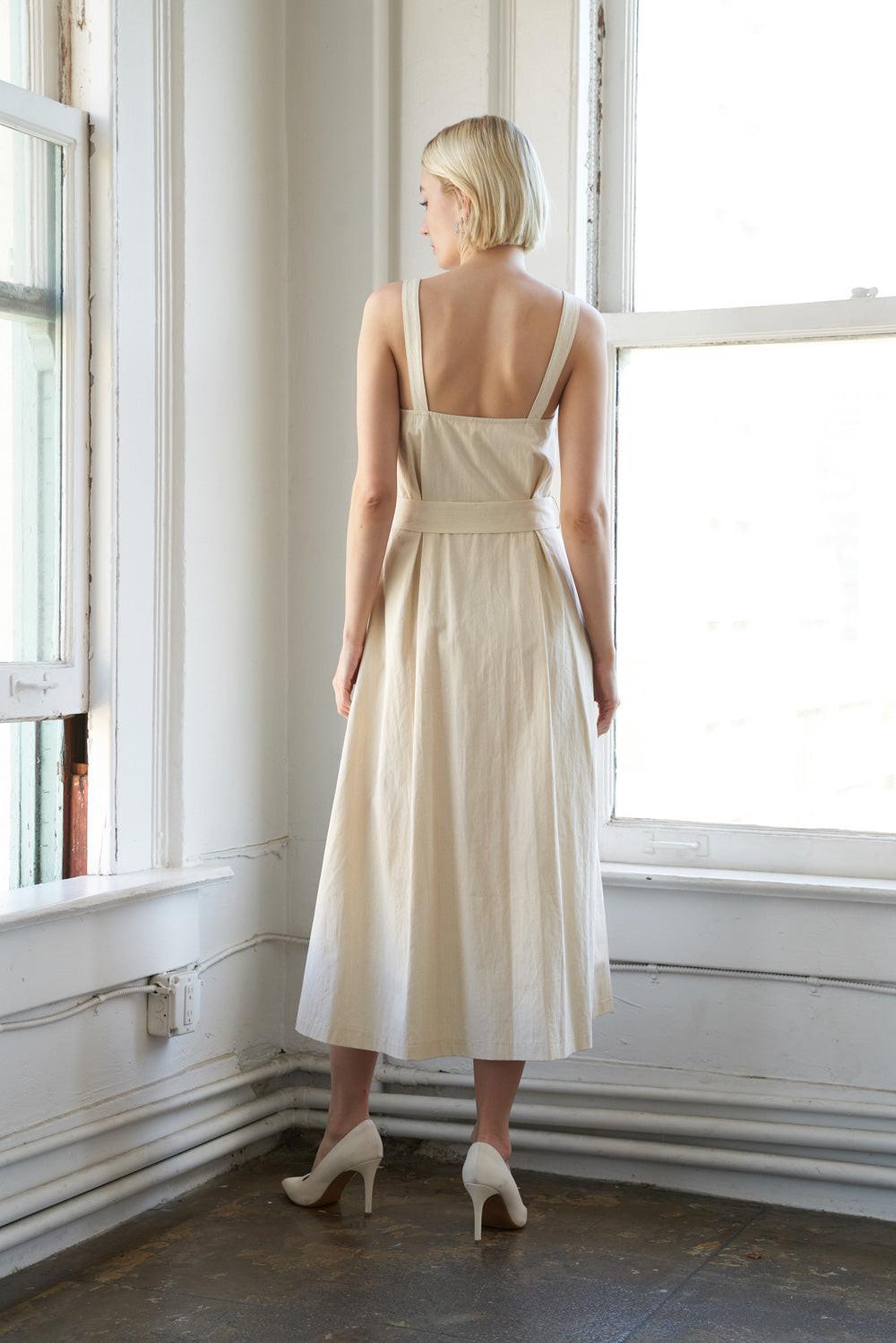 California Dreaming Woven Midi Dress, view 4 — Soul Flow Apparel