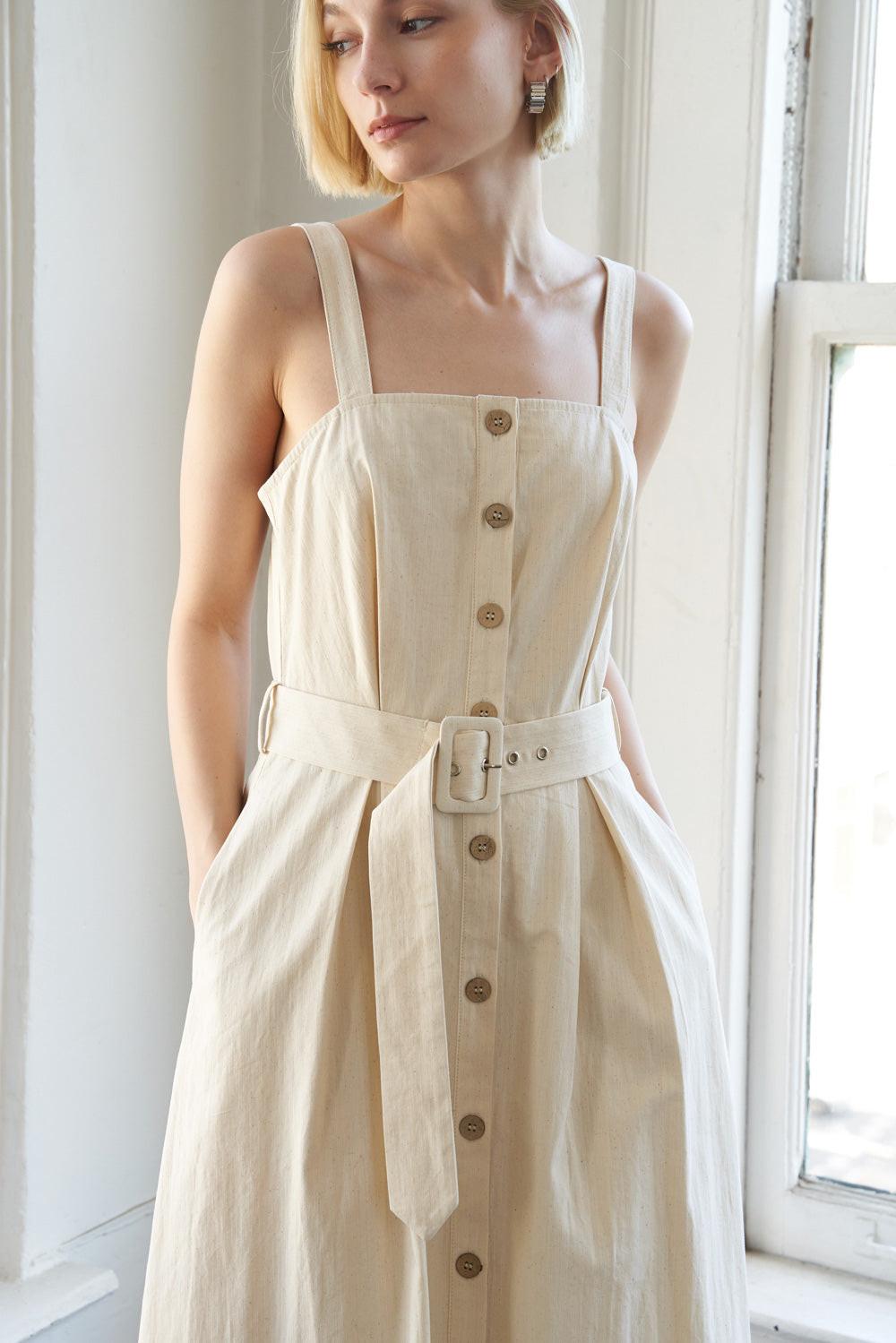 California Dreaming Woven Midi Dress, view 5 — Soul Flow Apparel