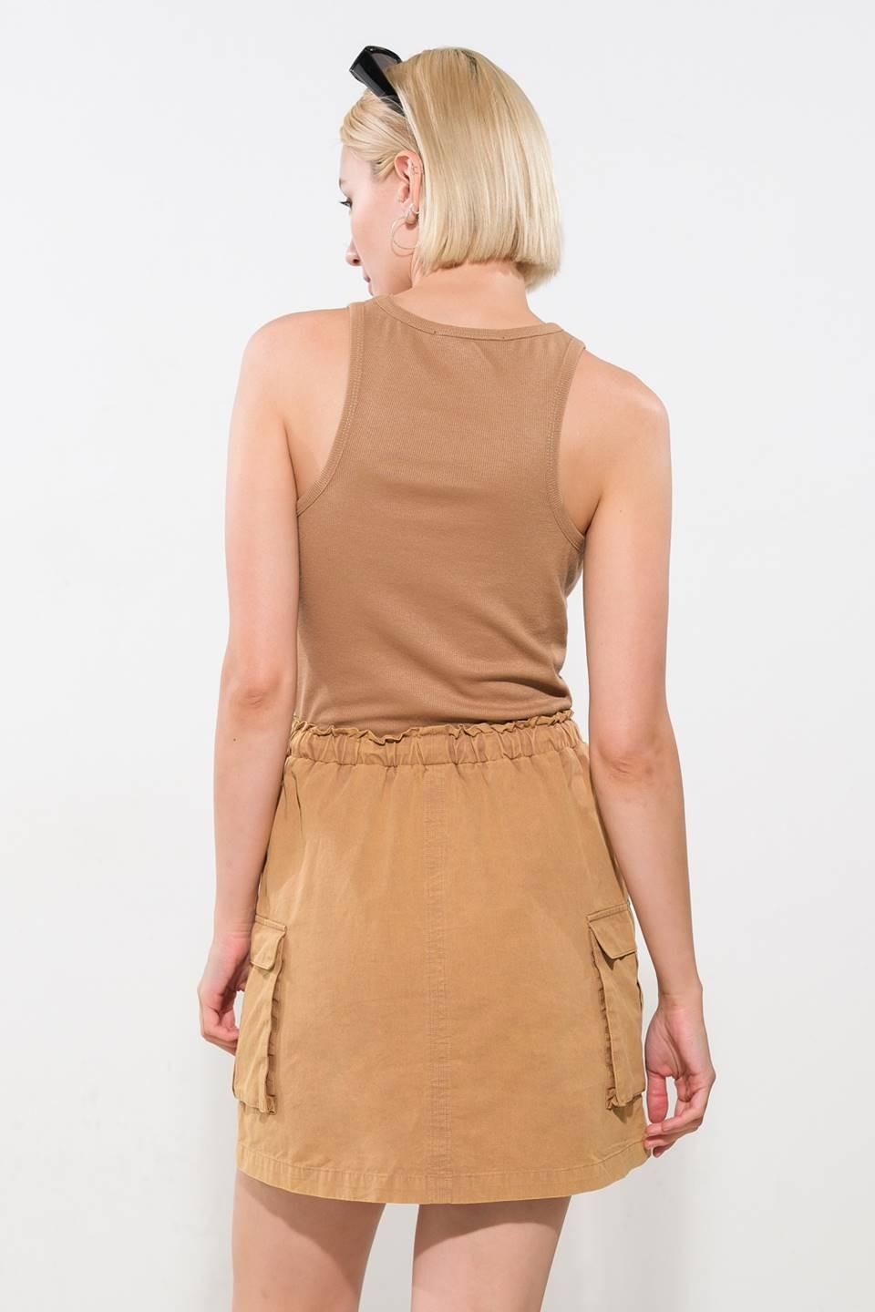 Wish for More Mini Dress in camel, view 2 — Soul Flow Apparel
