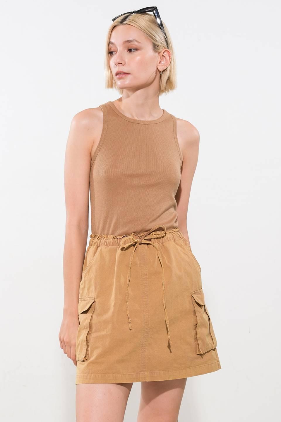 Wish for More Mini Dress in camel, view 4 — Soul Flow Apparel