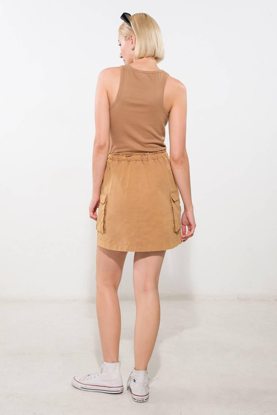 Wish for More Mini Dress in camel, view 6 — Soul Flow Apparel