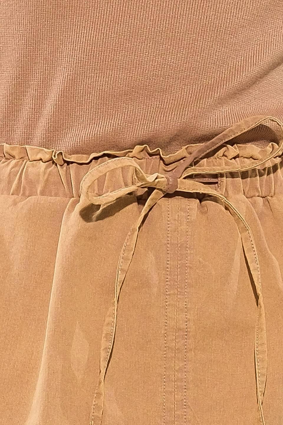 Wish for More Mini Dress in camel, fabric swatch — Soul Flow Apparel
