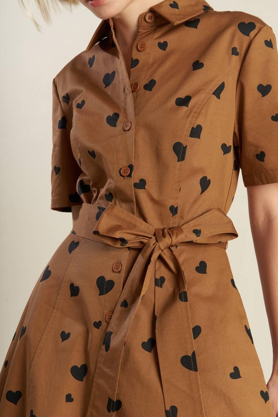 Ready to Go Woven Midi Dress in rust black, view 7 — Soul Flow Apparel