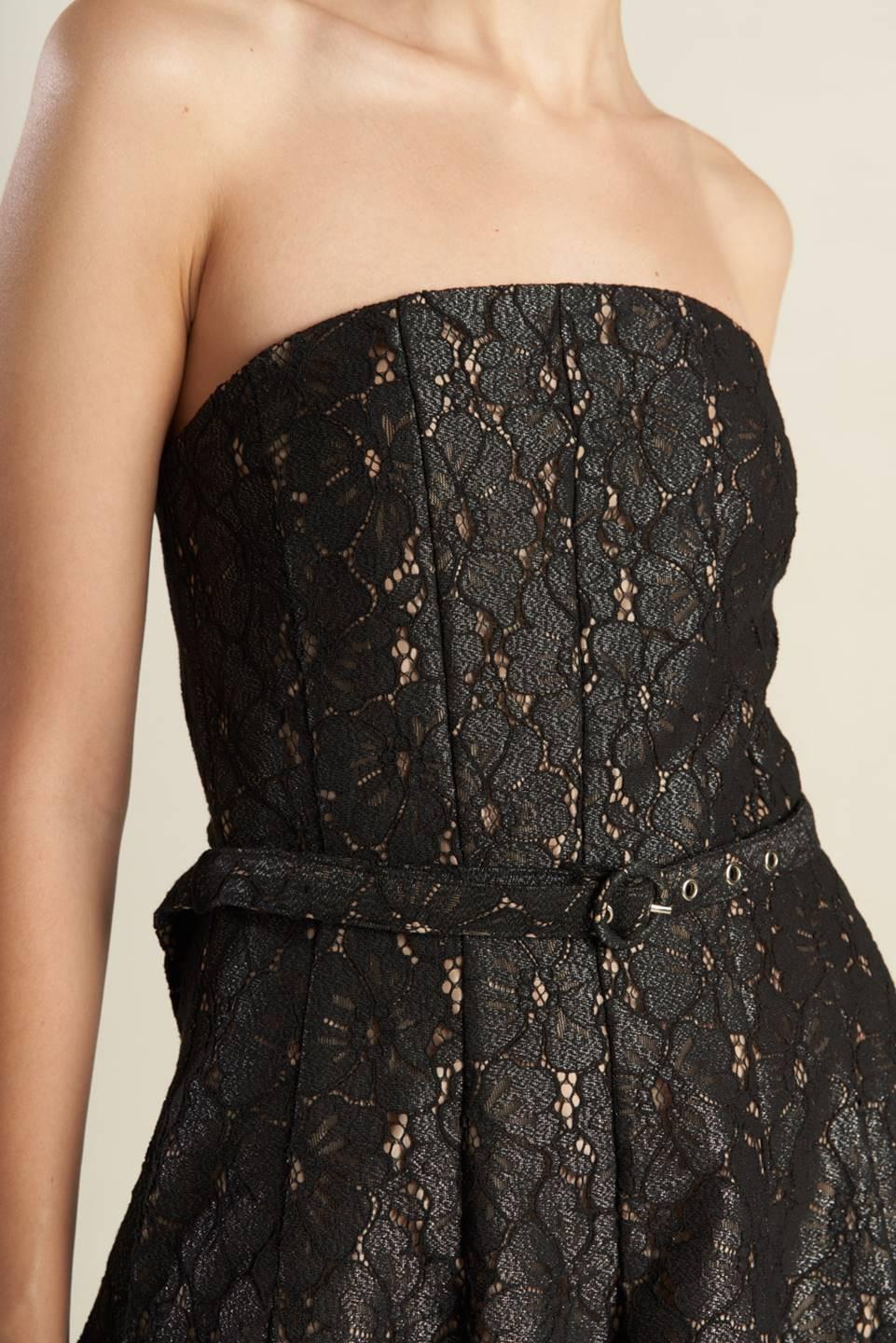 The Truth Is Woven Lace Midi Dress in black, view 5 — Soul Flow Apparel