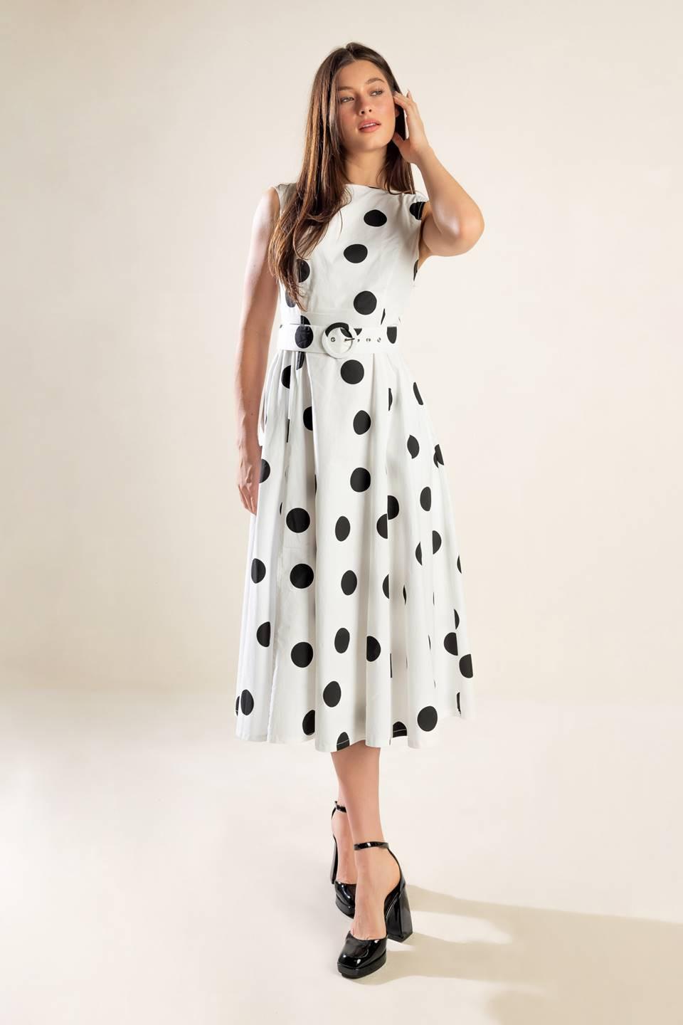 Echoing Fjord Woven Midi Dress in white, view 5 — Soul Flow Apparel