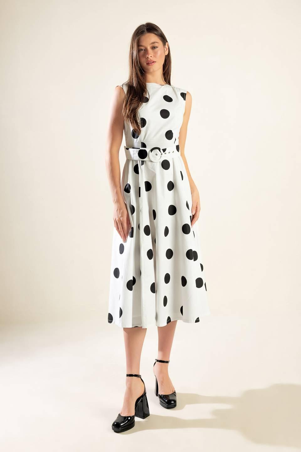 Echoing Fjord Woven Midi Dress in white, view 7 — Soul Flow Apparel