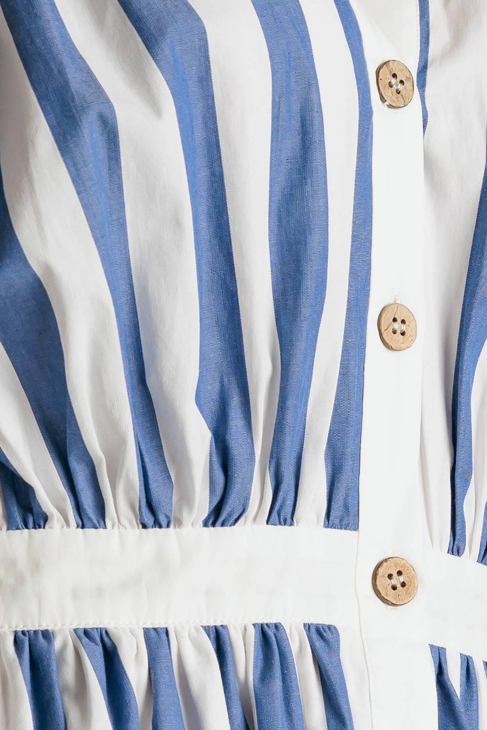 Wait for It Woven Midi Dress in navy, fabric swatch — Soul Flow Apparel