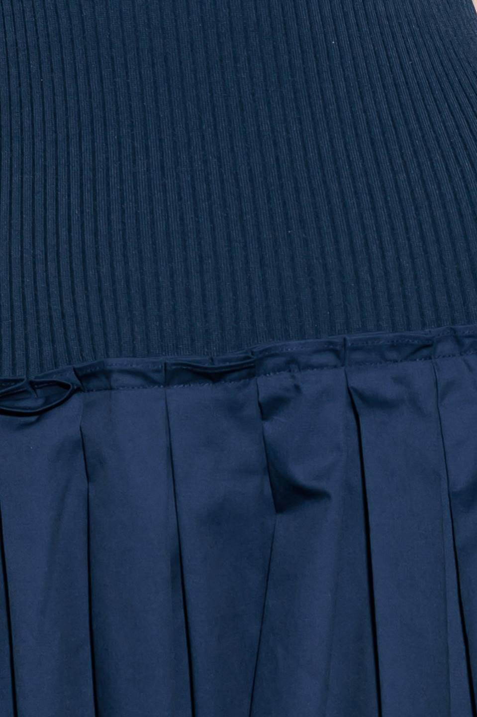 Celebrate Everyday Navy Dress in white, fabric swatch — Soul Flow Apparel