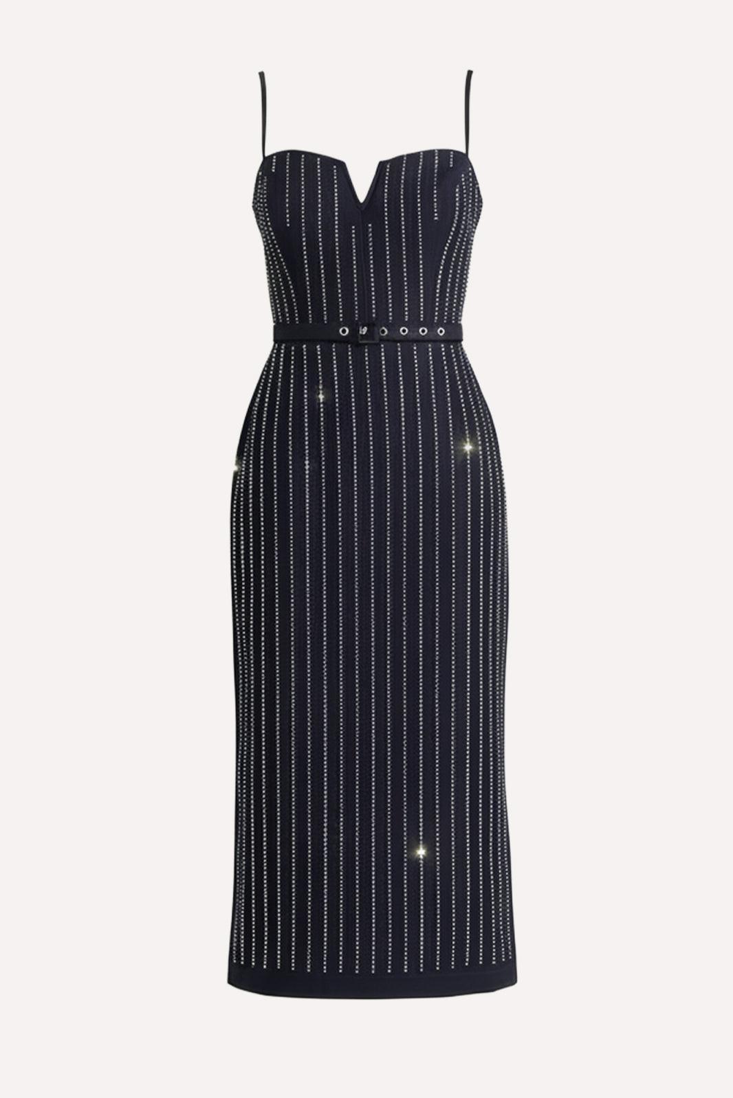 Vertical Grace Woven Midi Dress in mannequinn — Soul Flow Apparel
