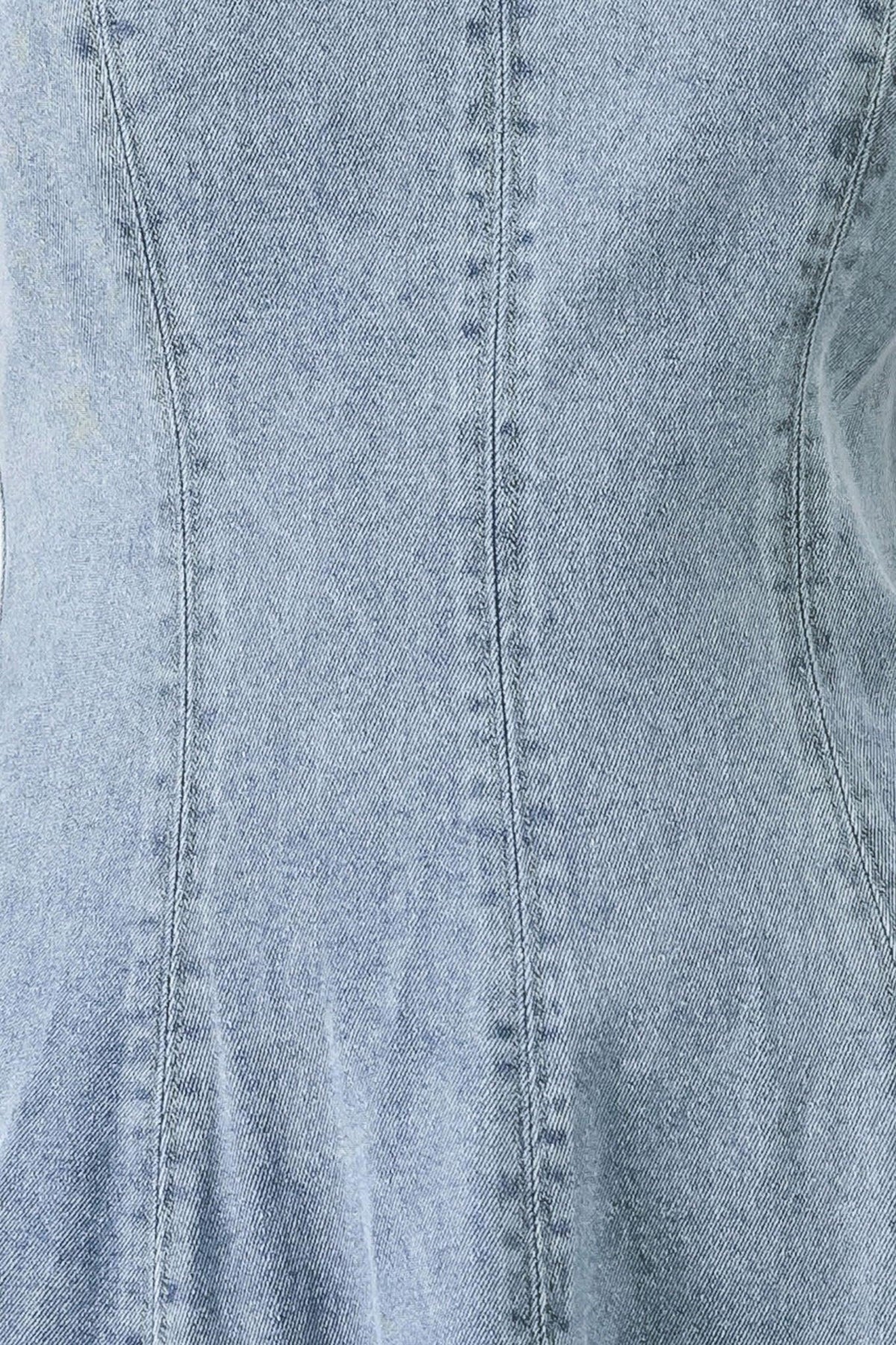 Cloud Ninette Denim Midi Dress in light denim, fabric swatch — Soul Flow Apparel