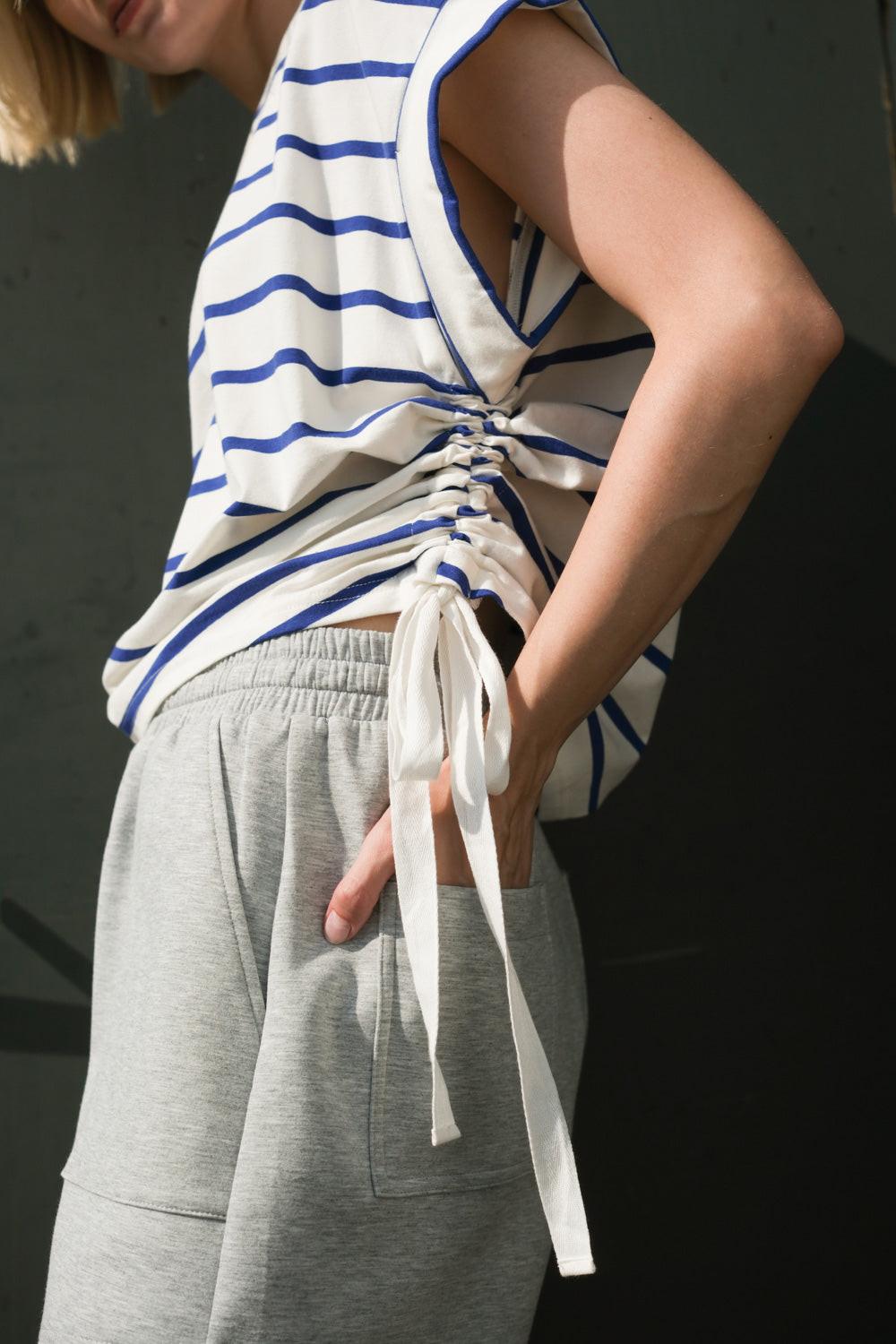 Call My Lovely Shorts in heathergrey, view 3 — Soul Flow Apparel