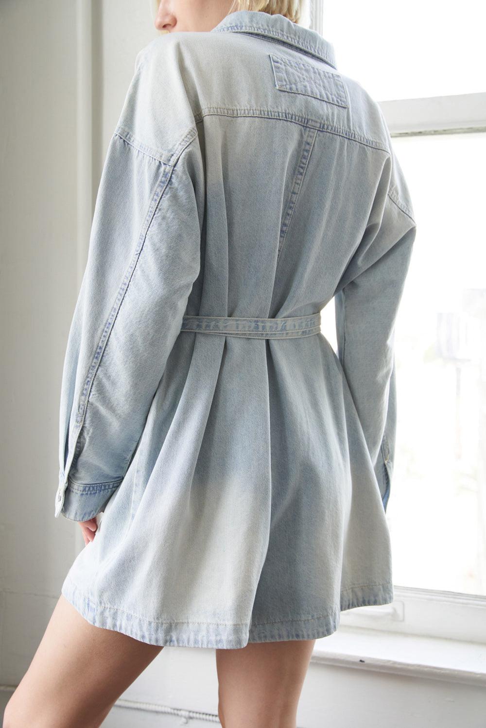 Turning Point Denim Romper, view 2 — Soul Flow Apparel
