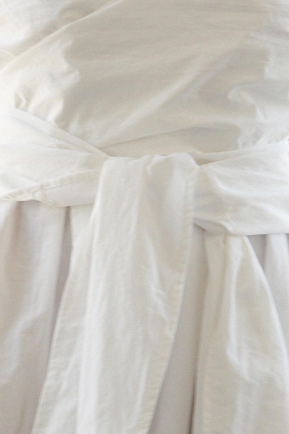 Think About Me Woven Jumpsuit in white, fabric swatch — Soul Flow Apparel