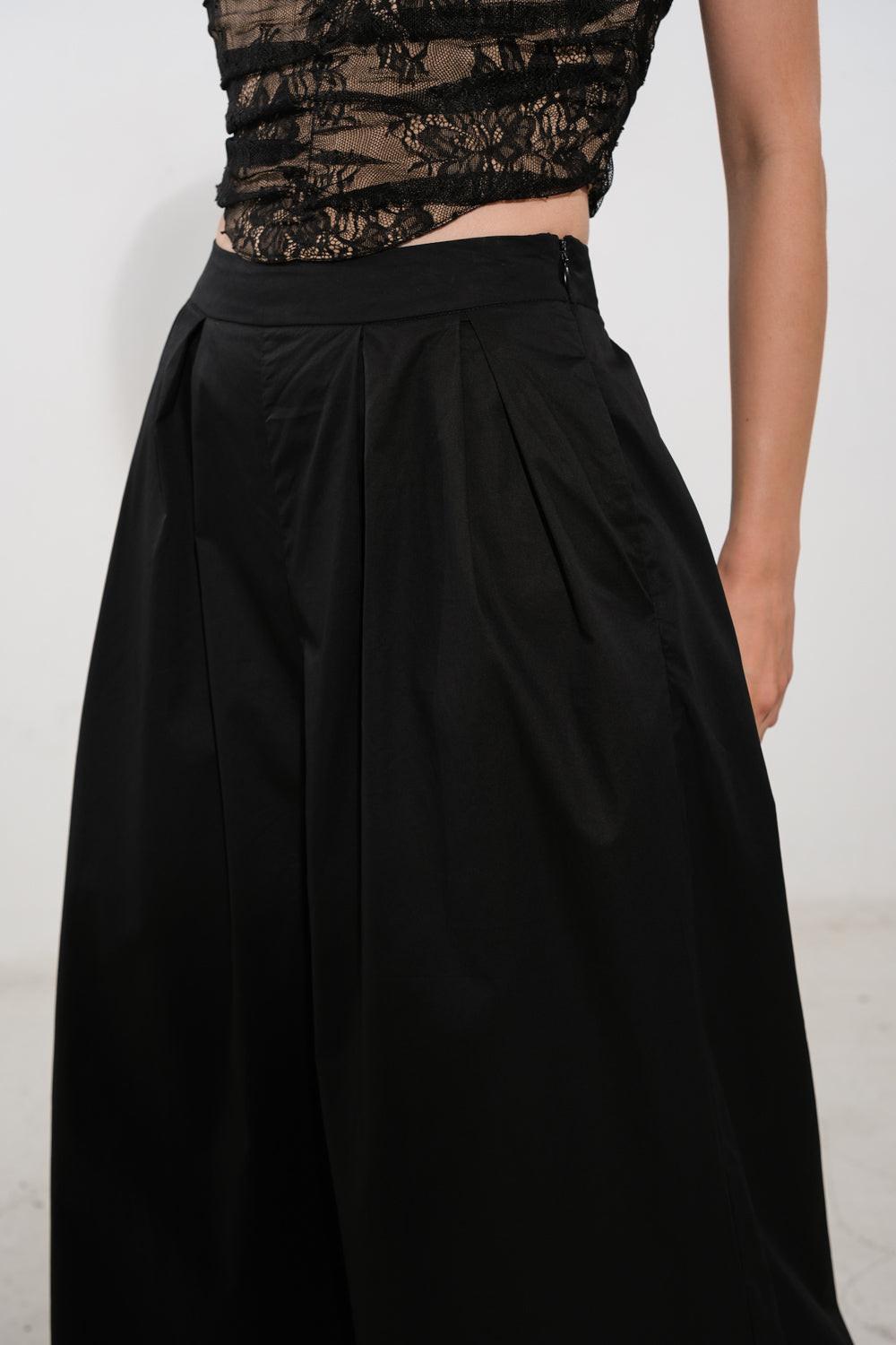 It's Perfect Timing Woven Pants in black, view 4 — Soul Flow Apparel