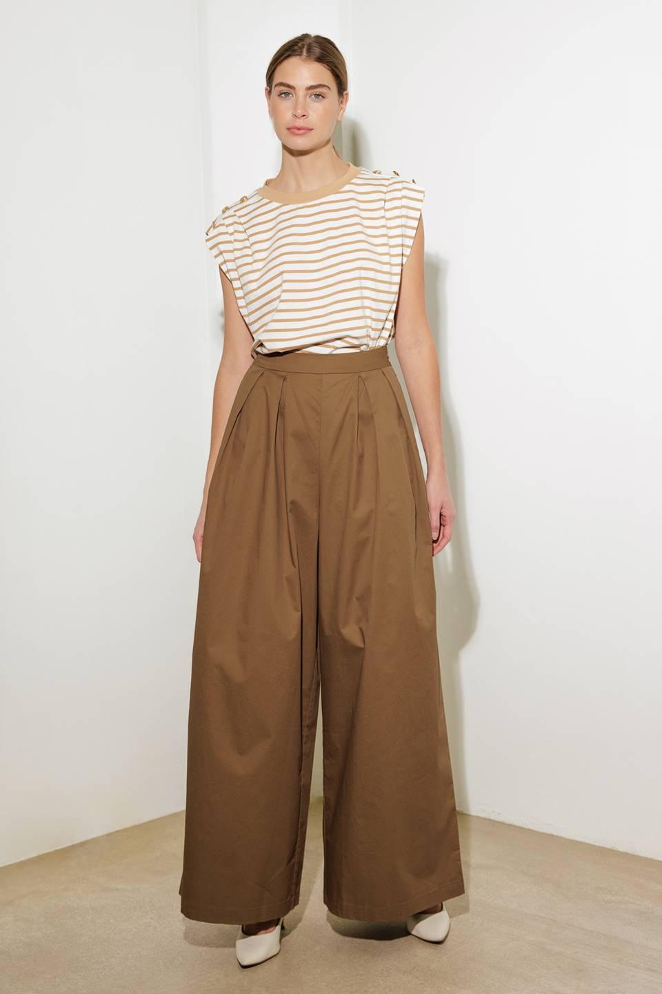 It's Perfect Timing Woven Pants in mocha, view 2 — Soul Flow Apparel