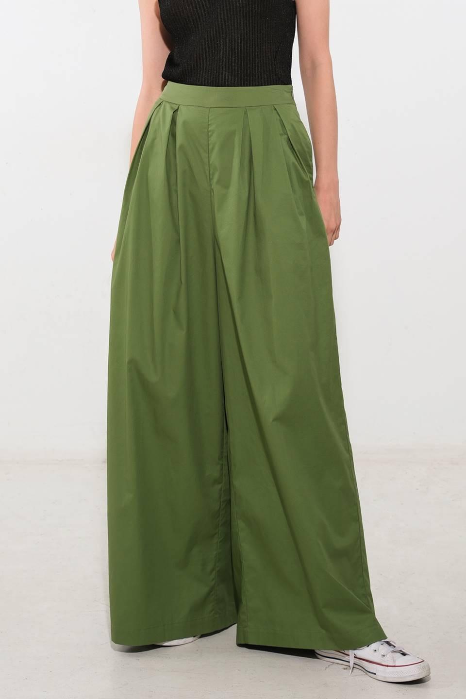 It's Perfect Timing Woven Pants in olive, view 1 — Soul Flow Apparel
