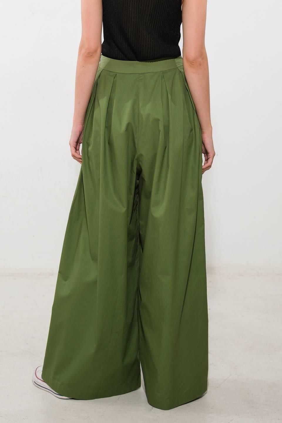 It's Perfect Timing Woven Pants in olive, view 2 — Soul Flow Apparel