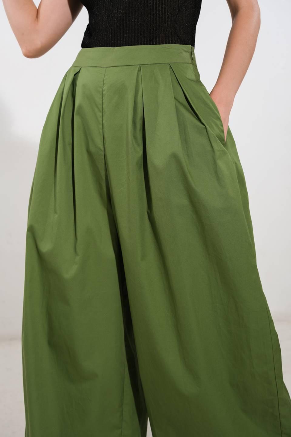 It's Perfect Timing Woven Pants in olive, view 4 — Soul Flow Apparel