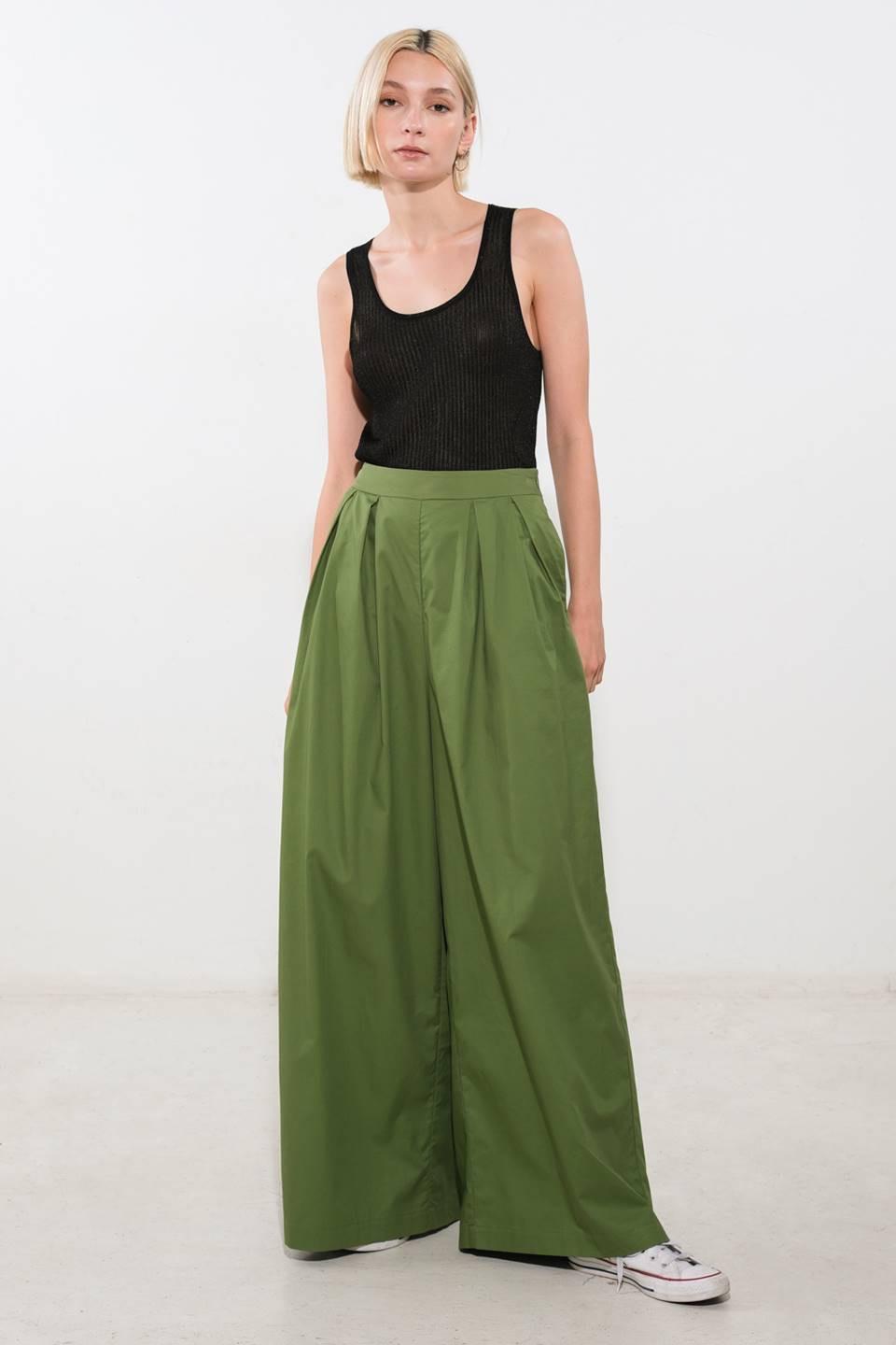 It's Perfect Timing Woven Pants in olive, view 5 — Soul Flow Apparel