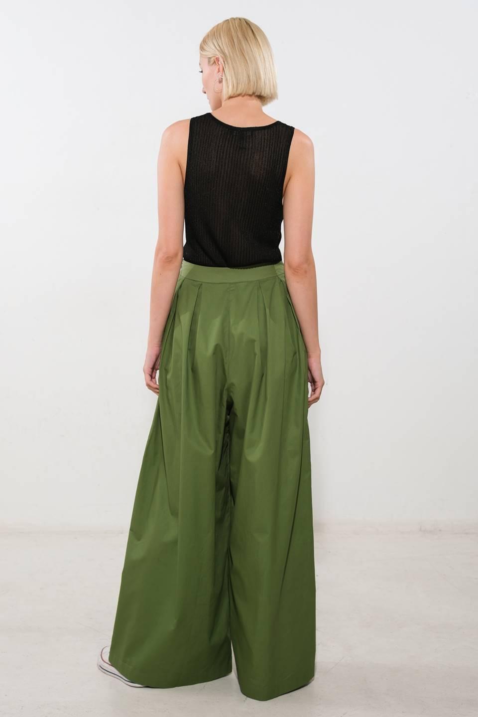 It's Perfect Timing Woven Pants in olive, view 6 — Soul Flow Apparel