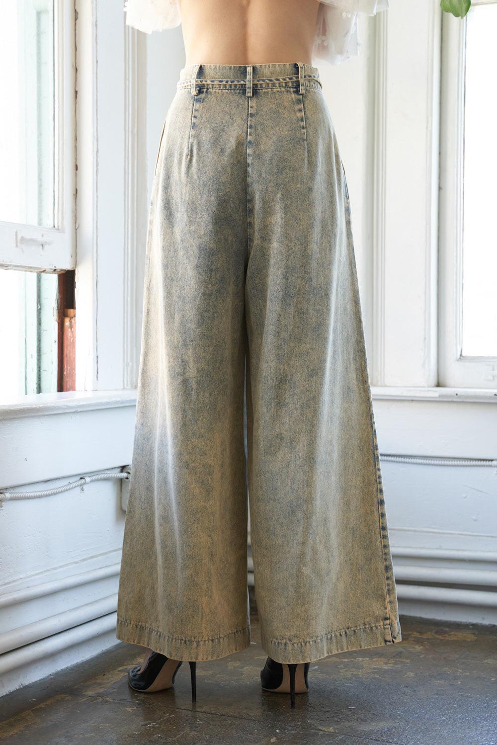 Passing Though Denim Pants, view 2 — Soul Flow Apparel