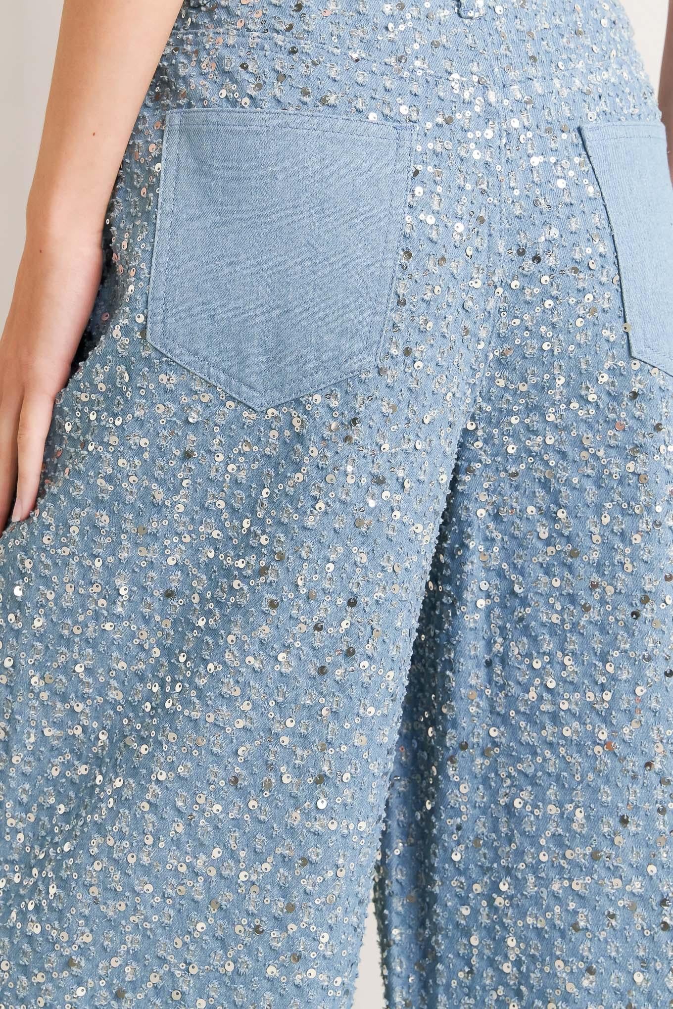 Loving Everyday Denim Pants in light, view 3 — Soul Flow Apparel