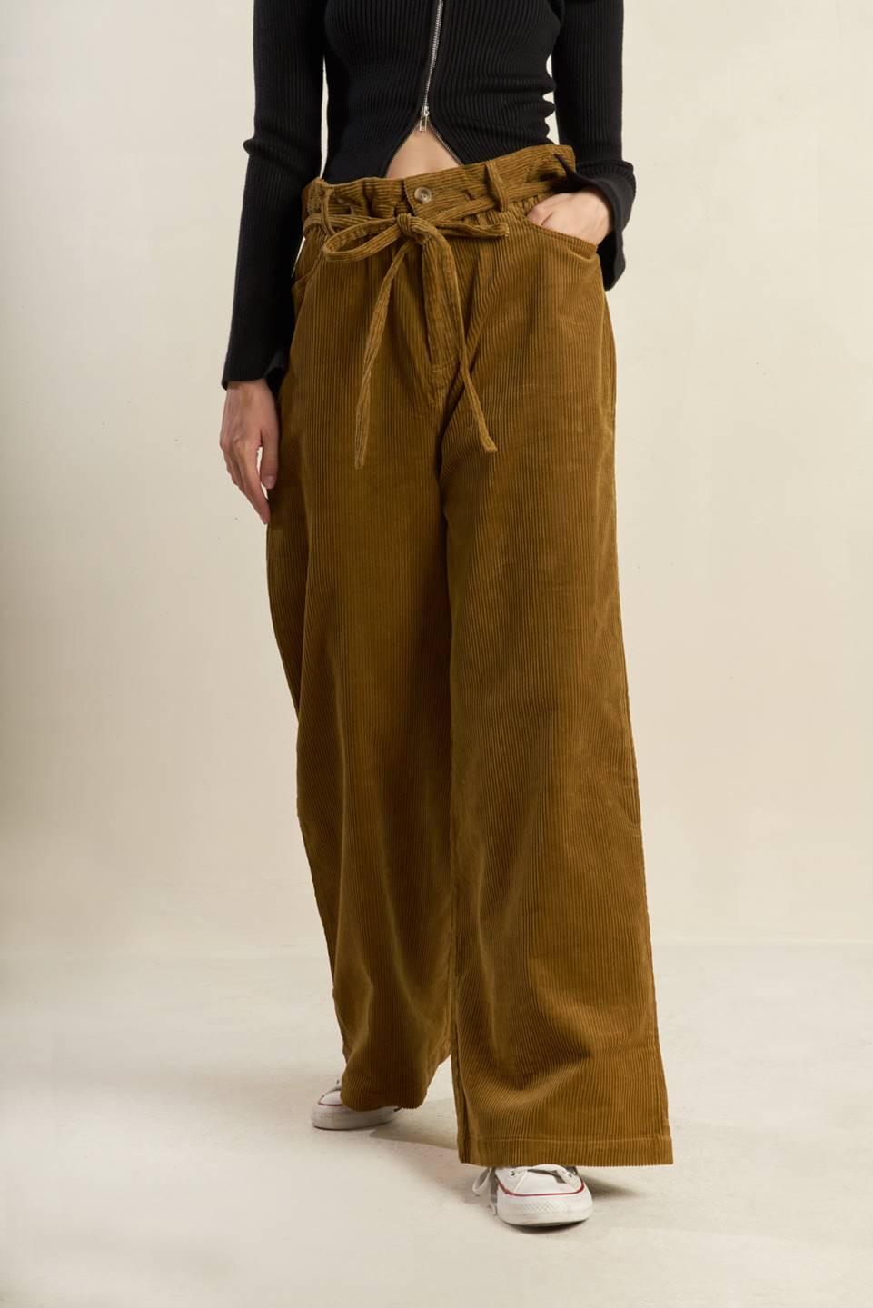 My Only Love Corduroy Pants in camel, view 1 — Soul Flow Apparel