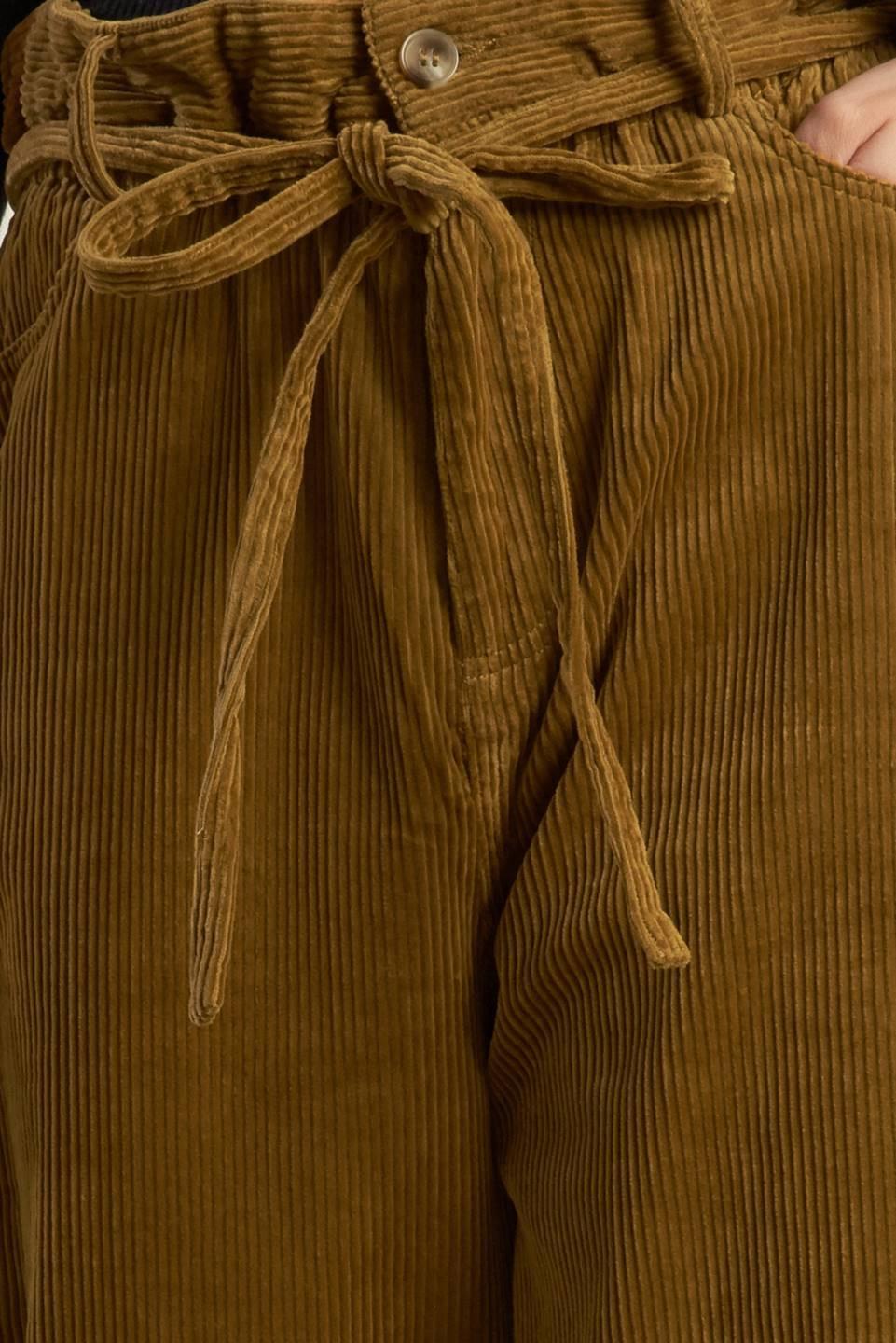 My Only Love Corduroy Pants in camel, fabric swatch — Soul Flow Apparel