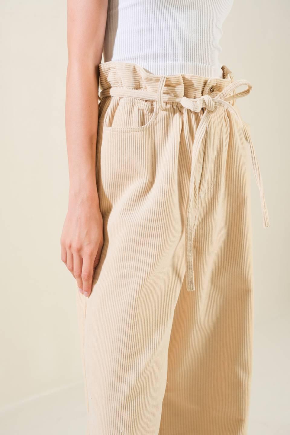 My Only Love Corduroy Pants in cream, view 4 — Soul Flow Apparel