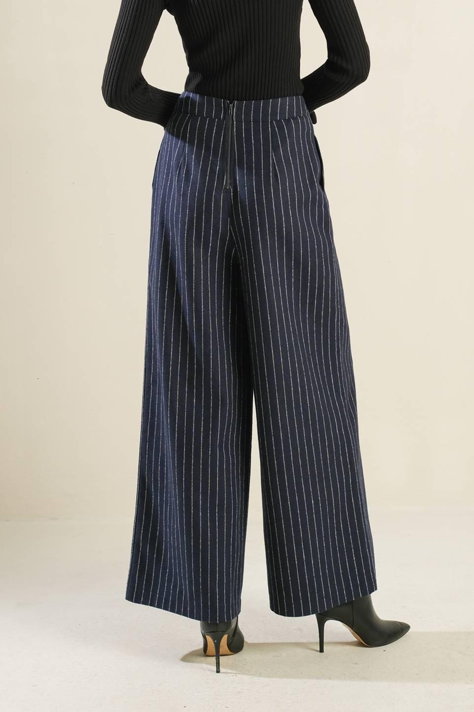 Forever Connected Woven Pants in navy, view 2 — Soul Flow Apparel