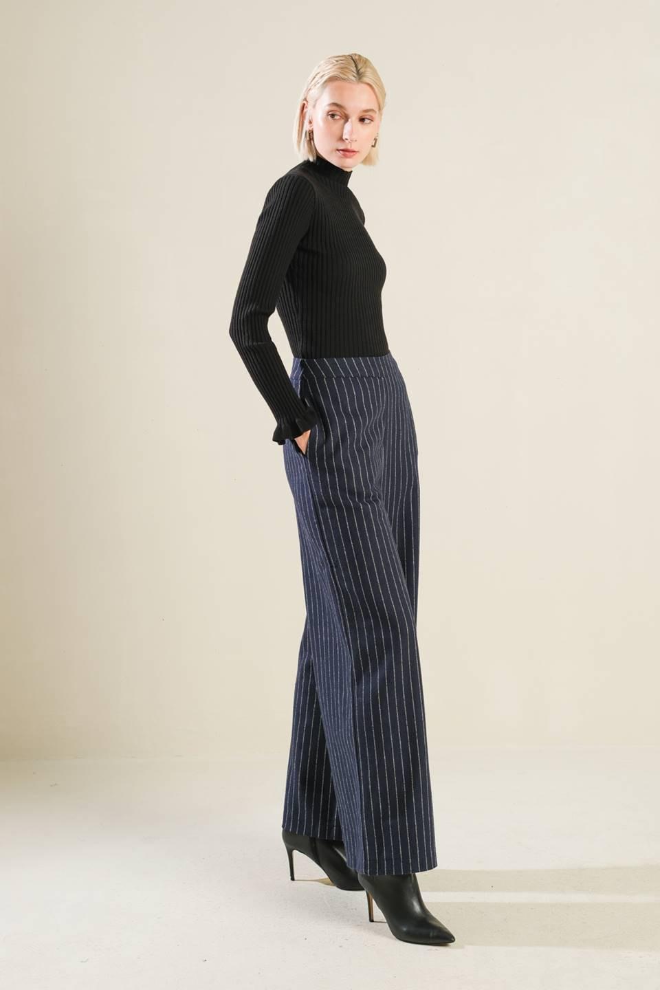 Forever Connected Woven Pants in navy, view 3 — Soul Flow Apparel