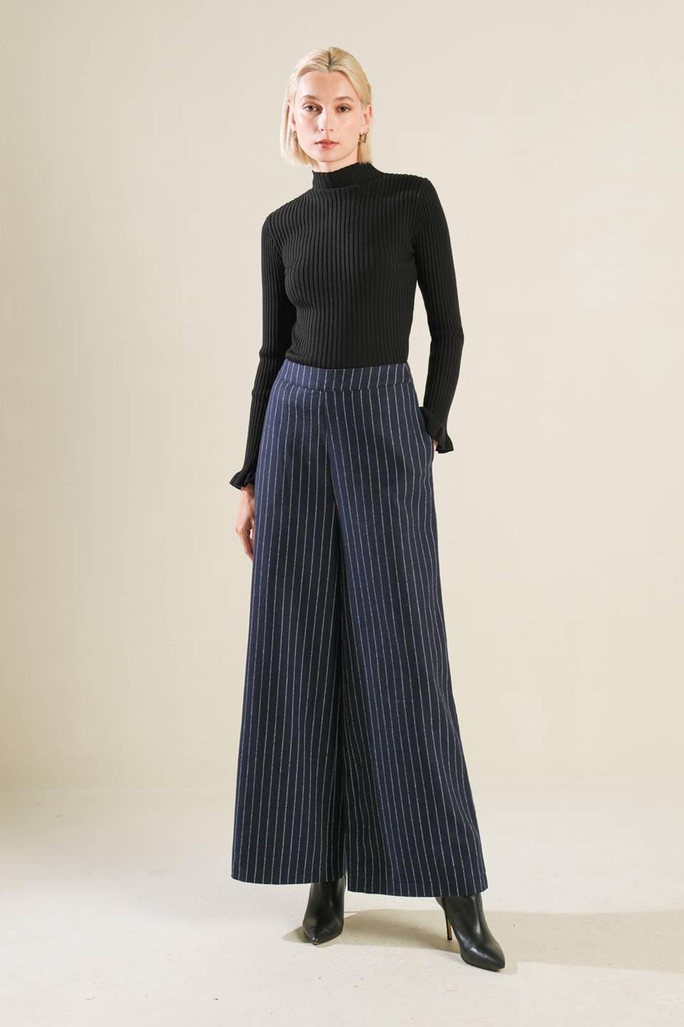 Forever Connected Woven Pants in navy, view 5 — Soul Flow Apparel